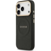 Guess Case Peony Hot Stamp MagSafe for iPhone 17 Pro black - (GUHMP17LPSAMSECK)
