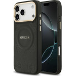 Guess Case Peony Hot Stamp MagSafe for iPhone 17 Pro Max black - (GUHMP17XPSAMSECK)