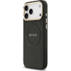 Guess Case Peony Hot Stamp MagSafe for iPhone 17 Pro Max black - (GUHMP17XPSAMSECK)