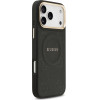 Guess Case Peony Hot Stamp MagSafe for iPhone 17 Pro Max black - (GUHMP17XPSAMSECK)