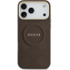 Guess Case Peony Hot Stamp MagSafe for iPhone 17 Pro Max brown - (GUHMP17XPSAMSECW)