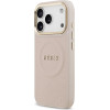 Guess Case Peony Hot Stamp MagSafe for iPhone 17 Pro pink - (GUHMP17LPSAMSECP)