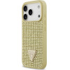 Guess Case Rhinestone Triangle Logo for iPhone 17 Pro gold - (GUHCP17LHDGTPD)