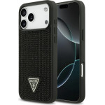 Guess Case Rhinestone Triangle Logo for iPhone 17 Pro Max black - (GUHCP17XHDGTPK)