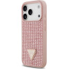 Guess Case Rhinestone Triangle Logo for iPhone 17 Pro pink - (GUHCP17LHDGTPP)