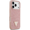 Guess Case Rhinestone Triangle Logo for iPhone 17 Pro pink - (GUHCP17LHDGTPP)