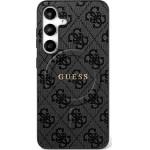 Guess Etui 4G Ring Classic Logo MagSafe do Samsung Galaxy S25 FE czarny - (GUHMS25FEG4GFRK)