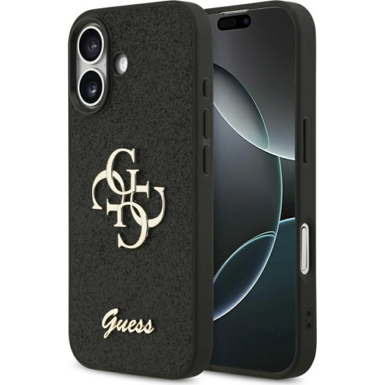 Guess Etui 4G Strap 4G Classic Logo do iPhone 17 czarny - (GUHCP17SP4GMGSK)
