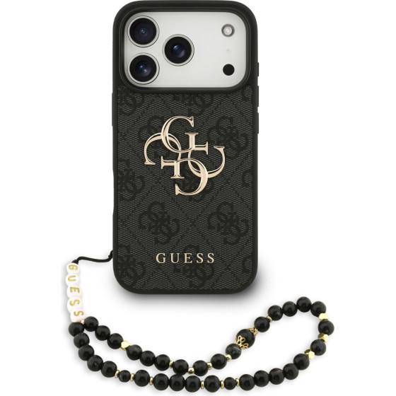 Guess Etui 4G Strap 4G Classic Logo do iPhone 17 Pro czarny - (GUHCP17LP4GMGSK)