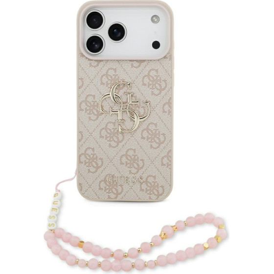 Guess Etui 4G Strap 4G Classic Logo do iPhone 17 Pro Max rozowy - (GUHCP17XP4GMGSP)