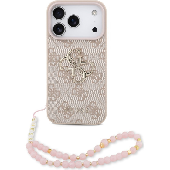 Guess Etui 4G Strap 4G Classic Logo do iPhone 17 Pro rozowy - (GUHCP17LP4GMGSP)