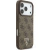 Guess Etui 4G Strap Triangle Logo MagSafe do iPhone 17 Pro brazowy - (GUHMP17LP4TSDPPSW)