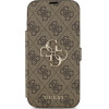 Guess Etui Book 4G Metal Logo do iPhone 17 Pro Max brazowy - (GUBKP17X4GMGBR)