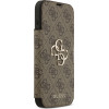 Guess Etui Book 4G Metal Logo do iPhone 17 Pro Max brazowy - (GUBKP17X4GMGBR)