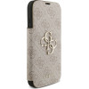 Guess Etui Book 4G Metal Logo do iPhone 17 Pro rozowy - (GUBKP17L4GMGPI)