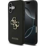 Guess Etui Grained Big 4G & Classic Logo do iPhone 17 czarny - (GUHCP17SPGT4MBK)