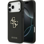 Guess Etui Grained Big 4G & Classic Logo do iPhone 17 Pro Max czarny - (GUHCP17XPGT4MBK)
