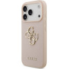 Guess Etui Grained Big 4G & Classic Logo do iPhone 17 Pro rozowy - (GUHCP17LPGT4MBP)