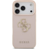 Guess Etui Grained Big 4G & Classic Logo do iPhone 17 Pro rozowy - (GUHCP17LPGT4MBP)