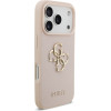 Guess Etui Grained Big 4G & Classic Logo do iPhone 17 Pro rozowy - (GUHCP17LPGT4MBP)
