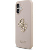 Guess Etui Grained Big 4G & Classic Logo do iPhone 17 rozowy - (GUHCP17SPGT4MBP)