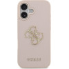 Guess Etui Grained Big 4G & Classic Logo do iPhone 17 rozowy - (GUHCP17SPGT4MBP)