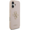 Guess Etui Grained Big 4G & Classic Logo do iPhone 17 rozowy - (GUHCP17SPGT4MBP)