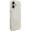 Guess Etui IML Flowers Electro Pearl Strap MagSafe do iPhone 17 bialy - (GUHMP17SHCPOFPH)
