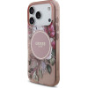 Guess Etui IML Flowers Pearl Strap MagSafe do iPhone 17 Pro rozowy - (GUHMP17LHFWBRCESP)