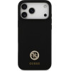 Guess Etui Silicone Logo Strass 4G MagSafe do iPhone 17 Pro Max czarny - (GUHMP17XM4DGPK)