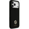 Guess Etui Silicone Logo Strass 4G MagSafe do iPhone 17 Pro Max czarny - (GUHMP17XM4DGPK)