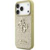 Guess Fixed Glitter Big 4G case for iPhone 17 Pro gold - (GUHCP17LHG4SGD)