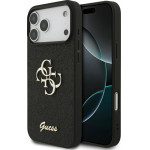Guess Fixed Glitter Big 4G case for iPhone 17 Pro Max black - (GUHCP17XHG4SGK)
