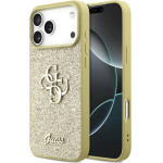 Guess Fixed Glitter Big 4G case for iPhone 17 Pro Max gold - (GUHCP17XHG4SGD)