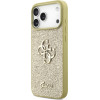 Guess Fixed Glitter Big 4G case for iPhone 17 Pro Max gold - (GUHCP17XHG4SGD)