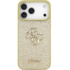 Guess Fixed Glitter Big 4G case for iPhone 17 Pro Max gold - (GUHCP17XHG4SGD)