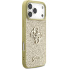Guess Fixed Glitter Big 4G case for iPhone 17 Pro Max gold - (GUHCP17XHG4SGD)