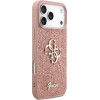 Guess Fixed Glitter Big 4G Case for iPhone 17 Pro Max Pink - (GUHCP17XHG4SGP)