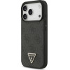 Guess Leather 4G Triangle Strass MagSafe case for iPhone 17 Pro black - (GUHMP17LP4TDPLK)