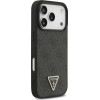 Guess Leather 4G Triangle Strass MagSafe case for iPhone 17 Pro black - (GUHMP17LP4TDPLK)