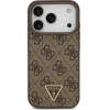 Guess Leather 4G Triangle Strass MagSafe case for iPhone 17 Pro brown - (GUHMP17LP4TDPLW)
