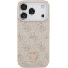 Guess Leather 4G Triangle Strass MagSafe Case for iPhone 17 Pro Pink - (GUHMP17LP4TDPLP)
