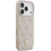 Guess Leather 4G Triangle Strass MagSafe Case for iPhone 17 Pro Pink - (GUHMP17LP4TDPLP)