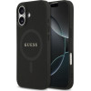 Guess Saffiano Classic Logo MagSafe Case for iPhone 17 Black - (GUHMP17SPSAHMCK)
