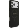 Guess Saffiano Classic Logo MagSafe Case for iPhone 17 Pro Max Black - (GUHMP17XPSAHMCK)