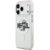 Karl Lagerfeld Etui IML Glitter Karl & Choupette Sketch Logo MagSafe do iPhone 17 Pro przezroczysty - (KLHMP17LHGKCGKBT)