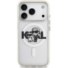 Karl Lagerfeld Etui IML Glitter Karl & Choupette Sketch Logo MagSafe do iPhone 17 Pro przezroczysty - (KLHMP17LHGKCGKBT)