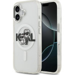 Karl Lagerfeld Etui IML Glitter Karl & Choupette Sketch Logo MagSafe do iPhone 17 przezroczysty - (KLHMP17SHGKCGKBT)