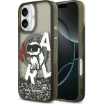 Karl Lagerfeld Etui Liquid Glitter Choupette Logo MagSafe do iPhone 17 czarny - (KLHMP17SLCHSCTDK)
