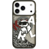 Karl Lagerfeld Etui Liquid Glitter Choupette Logo MagSafe do iPhone 17 Pro czarny - (KLHMP17LLCHSCTDK)